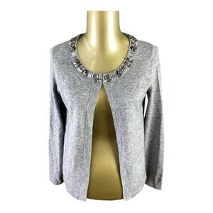 Banana Republic Open Front Cardigan // One Hook and Eye Closure at the Neck